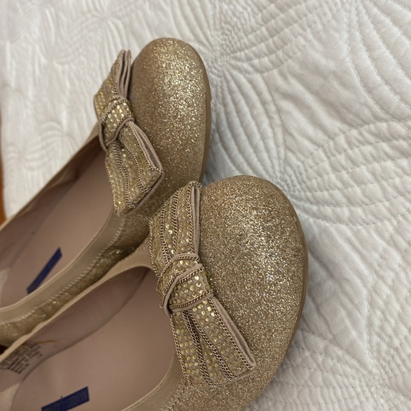 Stuart Weizmann gold ballet flats - Picture 5 of 8